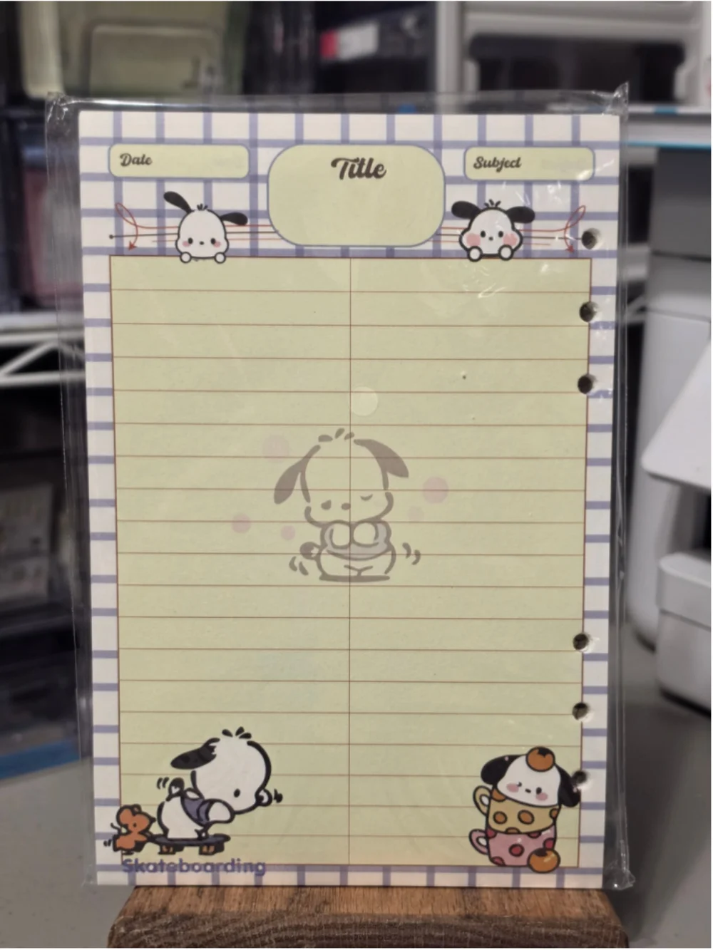 NB-2492 Sanrio Pochacco Stationery A5 Filler Paper, 50 sheets Double sided